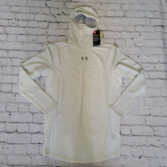Under Armour Men's UA ColdGear Armour Elements Hoodie White Size XL 1280805 - Picture 5 of 6